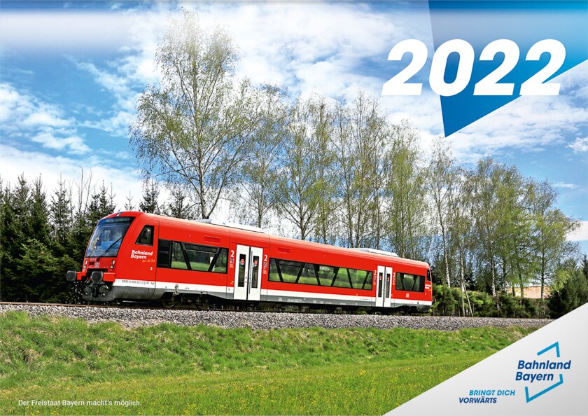 Bahnland-Bayern-Wandkalender 2022